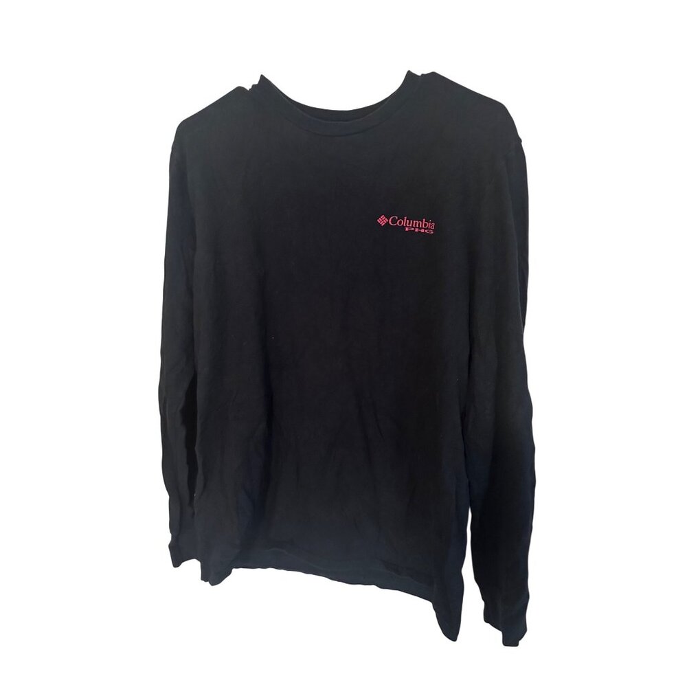 Columbia PHG black and red Performance Hunting Gear long  sleeve tshirt size M